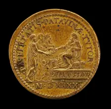 Cornaro Distributing Alms [reverse], 1540. Creator: Giovanni da Cavino