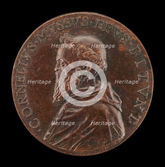 Cornelio Musso, 1511-1574, Franciscan Monk and Bishop of Bitonto 1547 [obverse], mid 16th cent. Creator: Unknown.