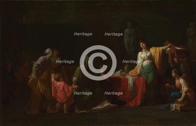 Cornelia, Mother of the Gracchi, 1781. Artist: Peyron, Jean-François-Pierre (1744-1814)