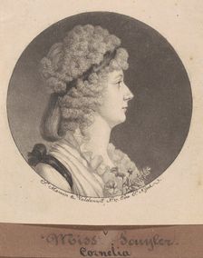 Cornelia Schuyler Morton, 1797. Creator: Charles Balthazar Julien Févret de Saint-Mémin