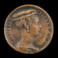 Cornelia Siciliana [obverse], probably 1540/1554. Creator: Pastorino Pastorini