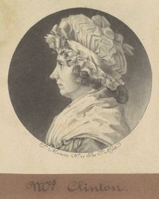 Cornelia Tappen Clinton, 1797. Creator: Charles Balthazar Julien Févret de Saint-Mémin