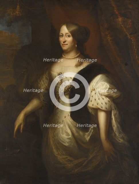 Cornelia Teding van Berkhout (1614-80), Wife of Maerten Harpertsz Tromp, 1640-1653. Creator: Jan Lievens.