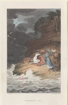 Cornelian Bay, from "Poetical Sketches of Scarborough", 1813., 1813. Creators: Thomas Rowlandson, Joseph Constantine Stadler, J. Bluck