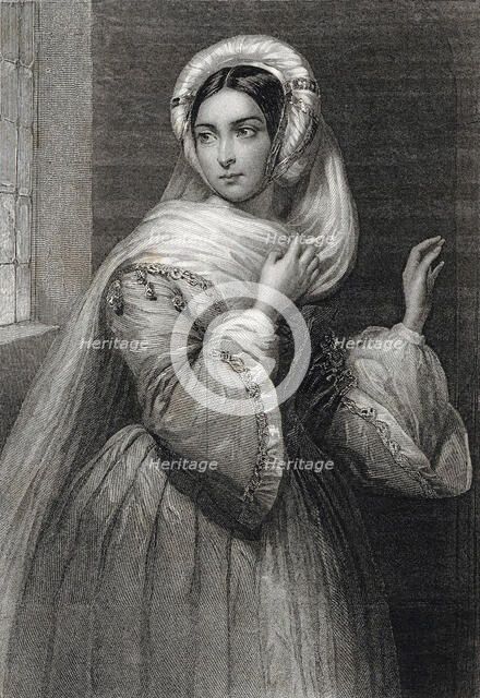 Cornélie Falcon as Rachel in the Opera La Juive by Fromental Halévy, 1840. Creator: Charpentier, Auguste (1815-1880).