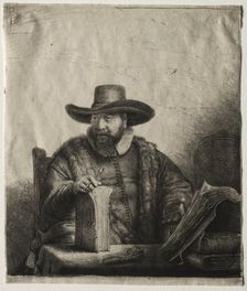 Cornelis Claesz Anslo, Mennonite Preacher, 1641. Creator: Rembrandt van Rijn (Dutch, 1606-1669)
