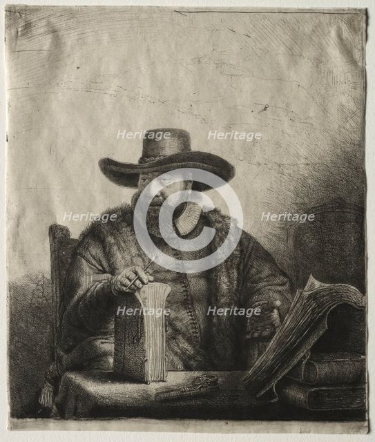 Cornelis Claesz Anslo, Mennonite Preacher, 1641. Creator: Rembrandt van Rijn (Dutch, 1606-1669).