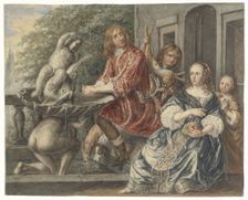 Cornelis de Wit and his family, 1849-1917. Creator: Matthijs Maris