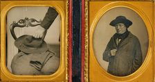 Cornelius Conway Felton with His Hat and Coat, early 1850s. Creator: John Adams Whipple