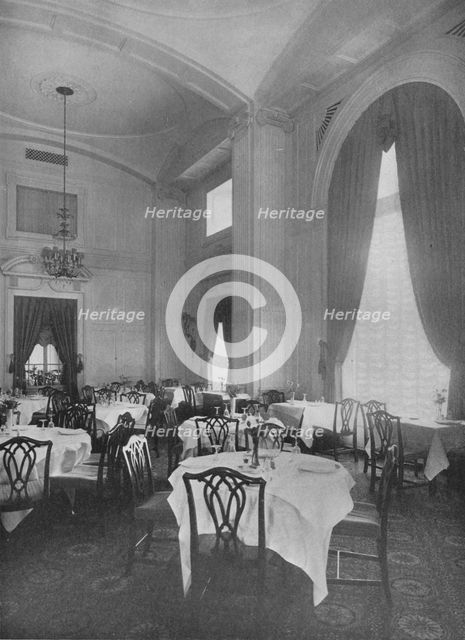 Corner of Main Dining Room showing fine Colonial detail, Roosevelt Hotel, New York City, 1924. Artist: Unknown.