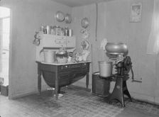 Corner of one-room cabin belonging to farmer..., Priest River Valley, Bonner County, Idaho, 1939. Creator: Dorothea Lange