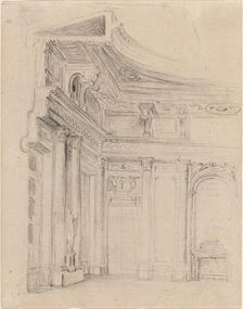 Corner of a Drawing Room. Creator: Gabriel de Saint-Aubin