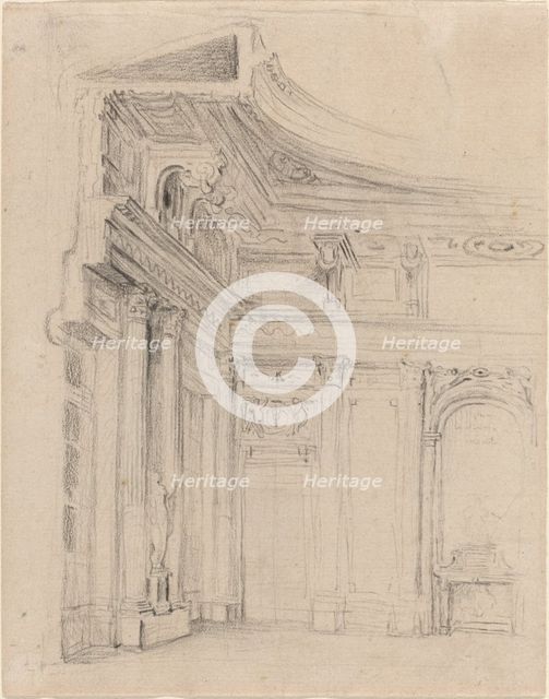 Corner of a Drawing Room. Creator: Gabriel de Saint-Aubin.