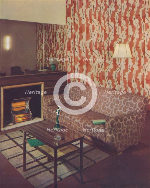 'Corner of a lounge in a London flat by Ian Henderson', c1945. Artist: Unknown.
