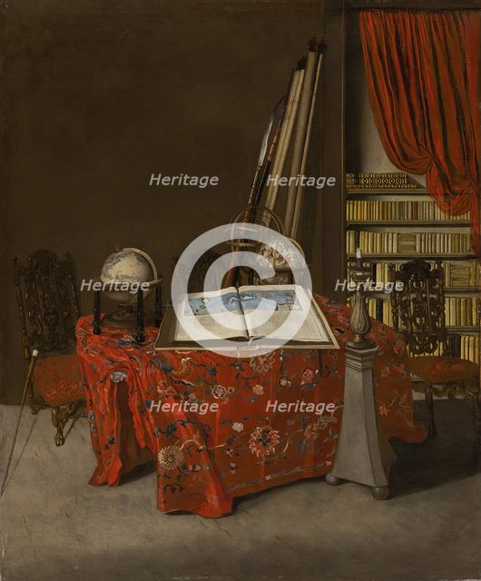 Corner of a Library, 1711. Creator: Jan van der Heyden.