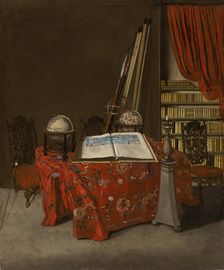 Corner of a Library, 1711. Creator: Jan van der Heyden