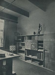 Corner of a library designed by Hans Hartl c1927