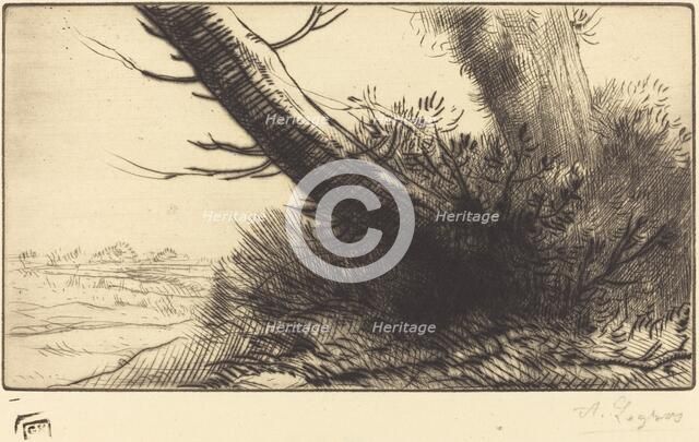 Corner of a Path (Au coin d'un chemin). Creator: Alphonse Legros.