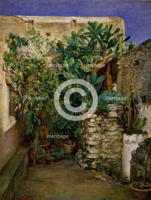 Corner of an Eastern Courtyard, 1860. Creator: Henry Wallis.