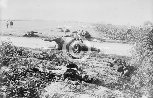 Corner of battlefield, Haelen, 1914. Creator: Bain News Service.