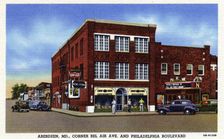Corner of Bel Air Avenue and Philadelphia Boulevard, Aberdeen, Maryland, USA, 1940