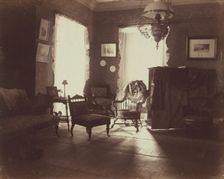 Corner of drawing room, facing south and west, Dom Smith, Vladivostok, Russia, 1899. Creator: Eleanor Lord Pray