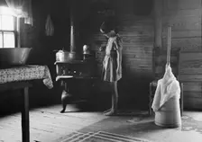 Corner of kitchen, home of tobacco sharecropper, Person County, North Carolina, 1939. Creator: Dorothea Lange