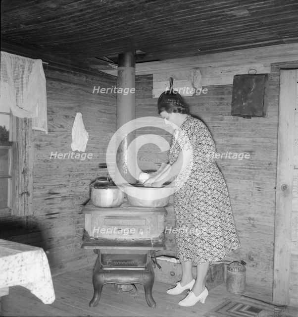 Corner of kitchen in tobacco sharecropper's home, Person County, North Carolina, 1939. Creator: Dorothea Lange.