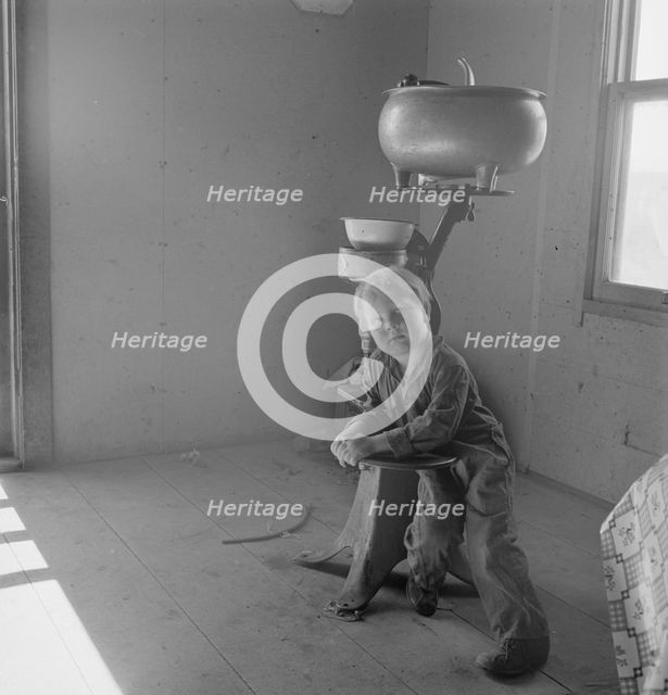 Corner of Soper kitchen, Malheur County, Oregon, 1939. Creator: Dorothea Lange.