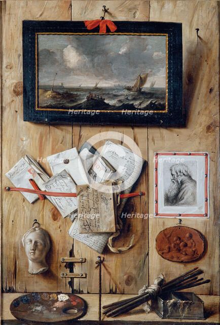 Corner of the Artist's Studio. Artist: Le Motte, Jean-François de (active 1653-1685)