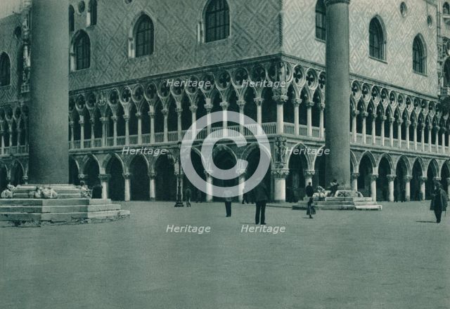 Corner of the Doge's Palace on the Piazzetta di San Marco, Venice, Italy, 1927. Artist: Eugen Poppel.