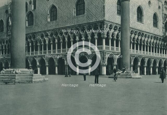 Corner of the Doge's Palace on the Piazzetta di San Marco, Venice, Italy, 1927. Artist: Eugen Poppel.