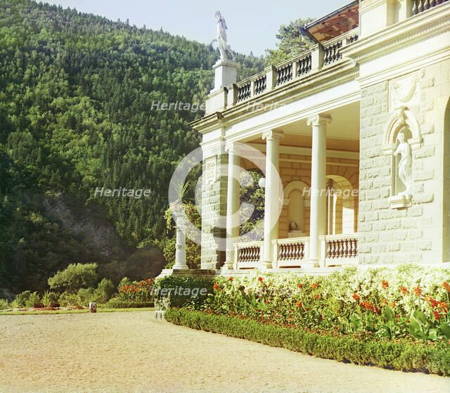 Corner of the Likanskii palace, between 1905 and 1915. Creator: Sergey Mikhaylovich Prokudin-Gorsky.