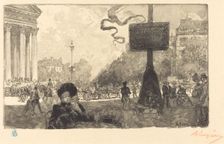 Corner of the Rue Royale (Coin de la rue royale), 1890. Creator: Auguste Lepere