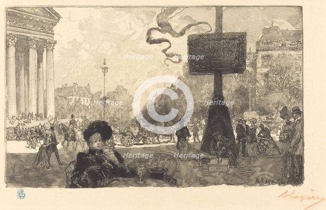 Corner of the Rue Royale (Coin de la rue royale), 1890. Creator: Auguste Lepere.