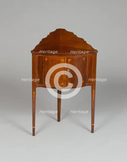 Corner Basin Stand, 1790/1800. Creator: Unknown.