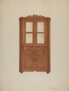 Corner Cupboard, c. 1941. Creator: Joseph Ficcadenti