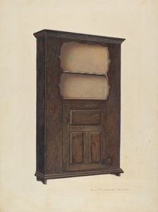 Corner Cupboard, c. 1942. Creator: George H. Alexander
