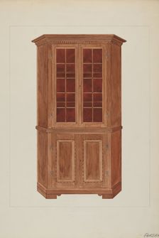Corner Cupboard, c. 1937. Creator: George Fairbanks