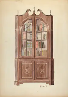 Corner Cupboard, c. 1937. Creator: Robert Stewart