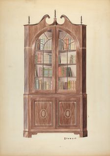 Corner Cupboard, c. 1937. Creator: Robert Stewart