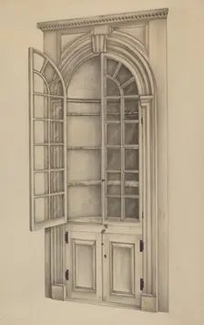 Corner Cupboard (Used for Storing China), 1939. Creator: Francis Law Durand