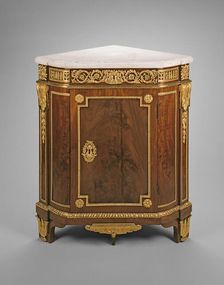 Corner Cabinet, France, c. 1785. Creator: Jean Henri Riesener