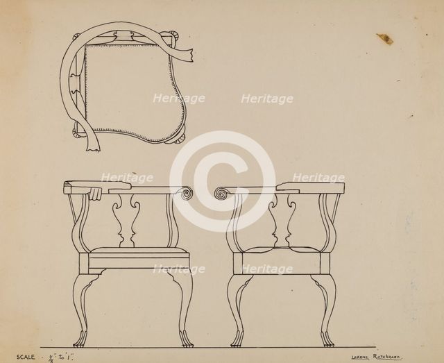 Corner chair, probably 1936. Creator: Lorenz Rothkranz.