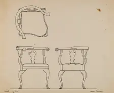 Corner chair, probably 1936. Creator: Lorenz Rothkranz