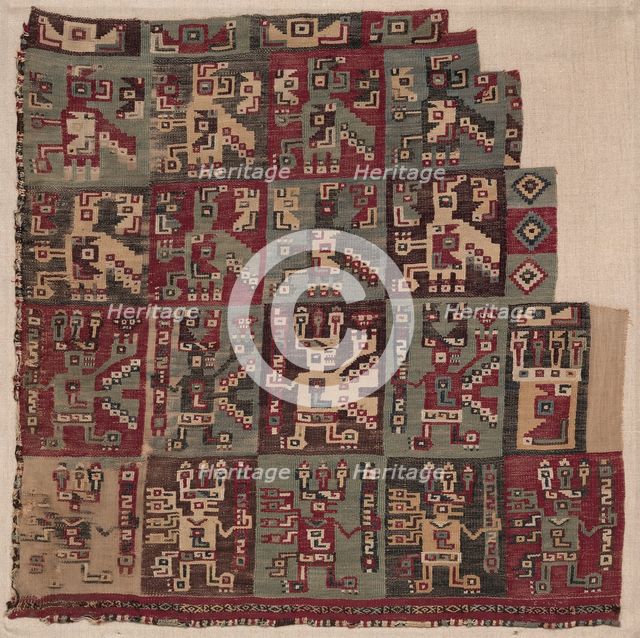 Corner Fragment, Probably from a Tunic, 700-1100 A.D.. Creator: Unknown.