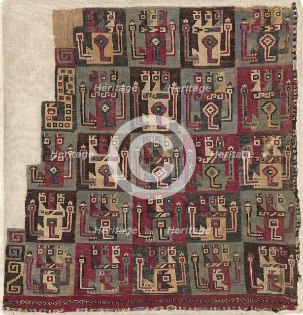 Corner Fragment, Probably from a Tunic, c. 700-1100. Creator: Unknown.