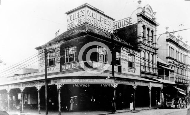 Corner George and Queen Streets, c1884. Creator: Unknown.