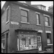 Corner shop, Gladstone Street, Leek, Staffordshire, 1965-1968. Creator: Eileen Deste