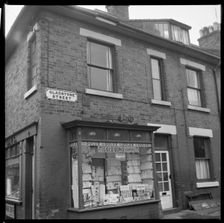 Corner shop, Gladstone Street, Leek, Staffordshire, 1965-1968. Creator: Eileen Deste